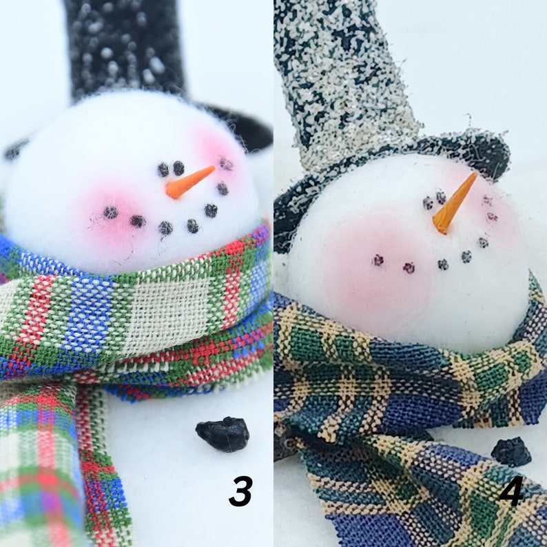 Melting Snowman Ornament Frosty the Snowman Snowman Ornament MADE TO ORDER image 3