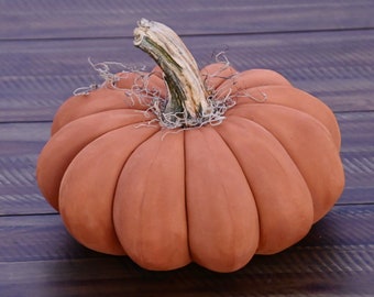 Handpainted Fabric Pumpkin | Large or Medium Primitive Pumpkin | Fall Decor | Pumkin Home Decor
