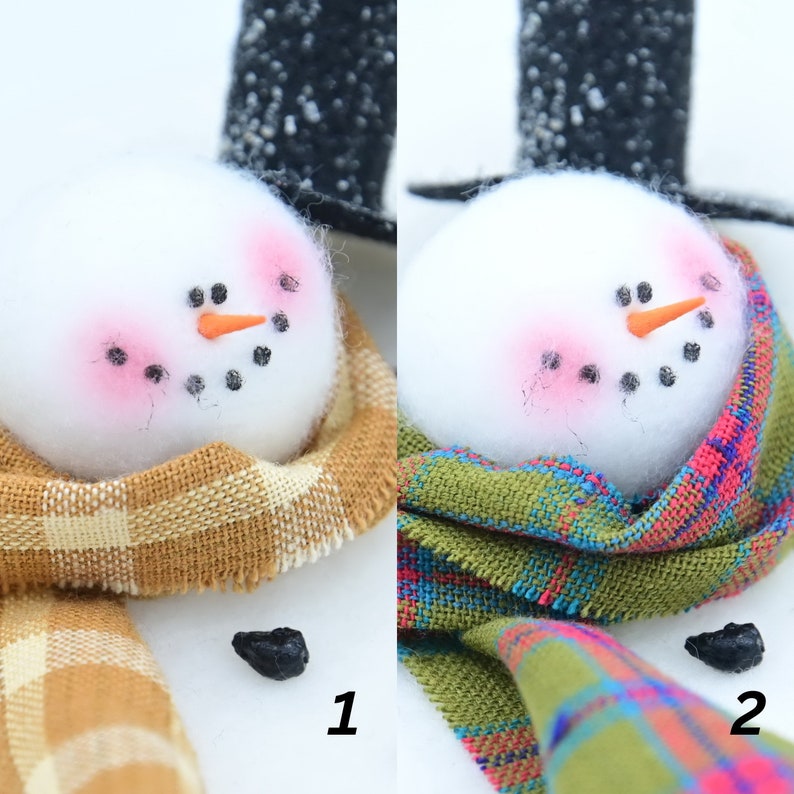 Melting Snowman Ornament Frosty the Snowman Snowman Ornament MADE TO ORDER image 2