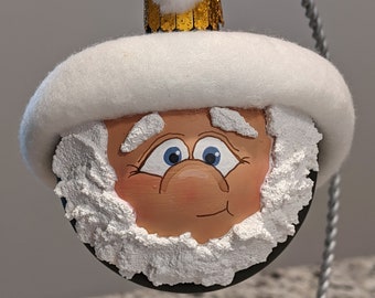 Elf Ornament | Elf Christmas Ornament | Primitive Elf Handpainted Ornament | Christmas Ornament
