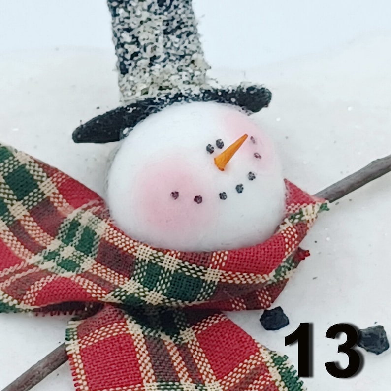 Melting Snowman Ornament Frosty the Snowman Snowman Ornament MADE TO ORDER 13