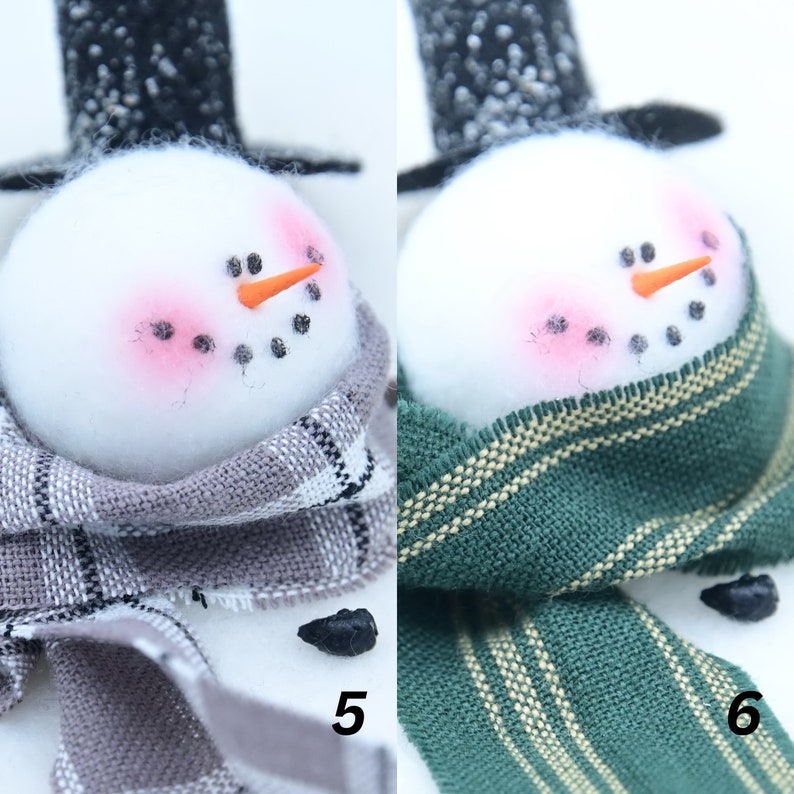 Melting Snowman Ornament Frosty the Snowman Snowman Ornament MADE TO ORDER image 4