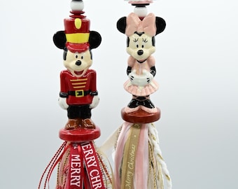 Christmas Mickey and Minnie Nutcracker Tassels: Handmade Christmas Decor