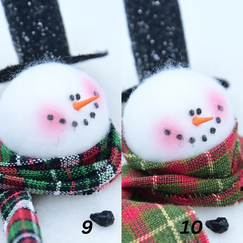 Melting Snowman Ornament Frosty the Snowman Snowman Ornament MADE TO ORDER image 6