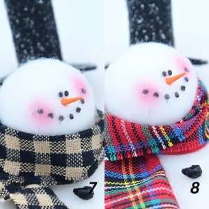 Melting Snowman Ornament Frosty the Snowman Snowman Ornament MADE TO ORDER image 5