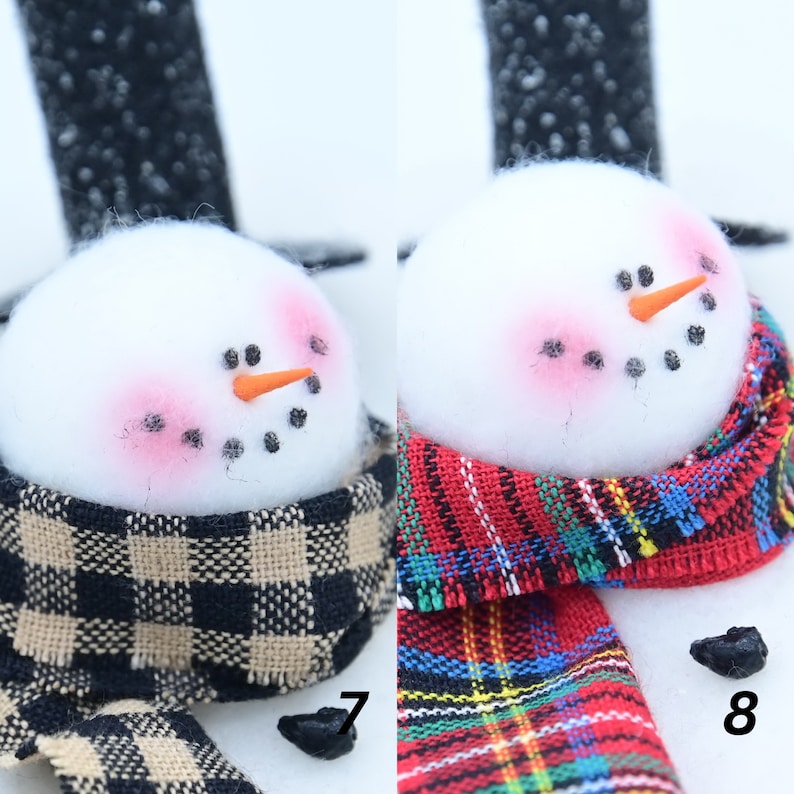 Melting Snowman Ornament Frosty the Snowman Snowman Ornament MADE TO ORDER image 5