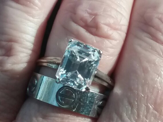 Classic Emerald Cut Solitaire, Vintage Emerald Cut