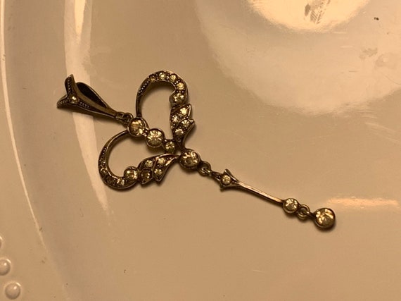Edwardian Era Pendant, Antique Paste Pendent, Edwa