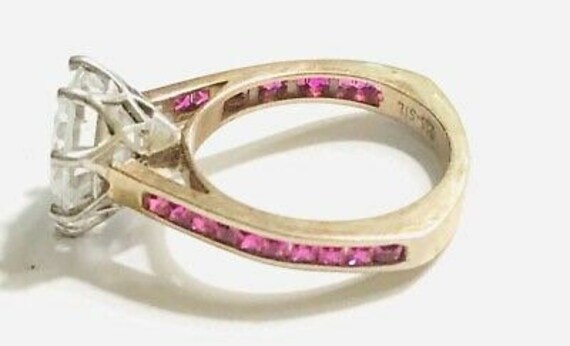Vintage Engagement Ring, Ruby Engagement Ring, Rou