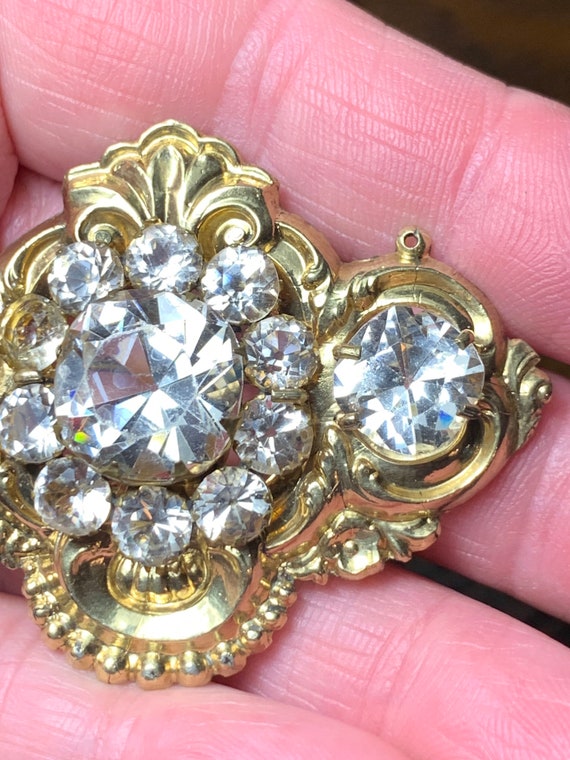 Georgian Brooch, Rock Crystal Brooch, Antique Past