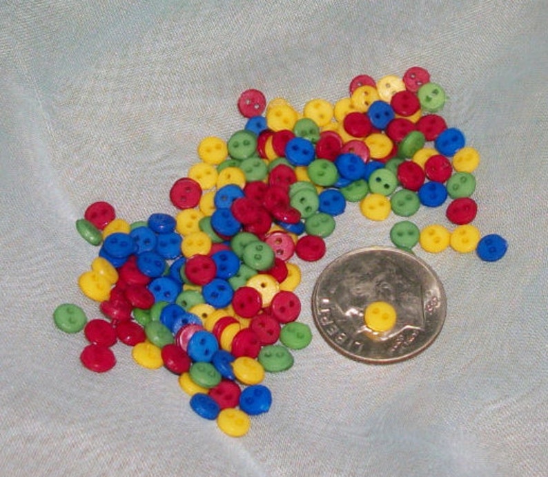 4mm Mini Micro Botones Botones Pequeños Muñeca Ropa Botones Scrapbooking Craft
