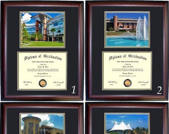 Central Florida Diploma Frame, Graduation Gift, Free Shipping