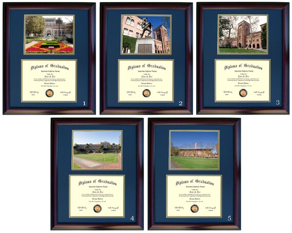 USC Diploma Frame Southern Cal Graduation Gift Free Shipping | Etsy