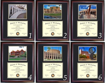 Arizona State Diploma Frame, Sun Devils Graduation Gift, Free Shipping