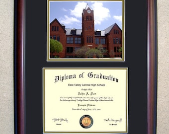 Central Oklahoma Diploma Frame, UCO Graduation Gift, Free Shipping