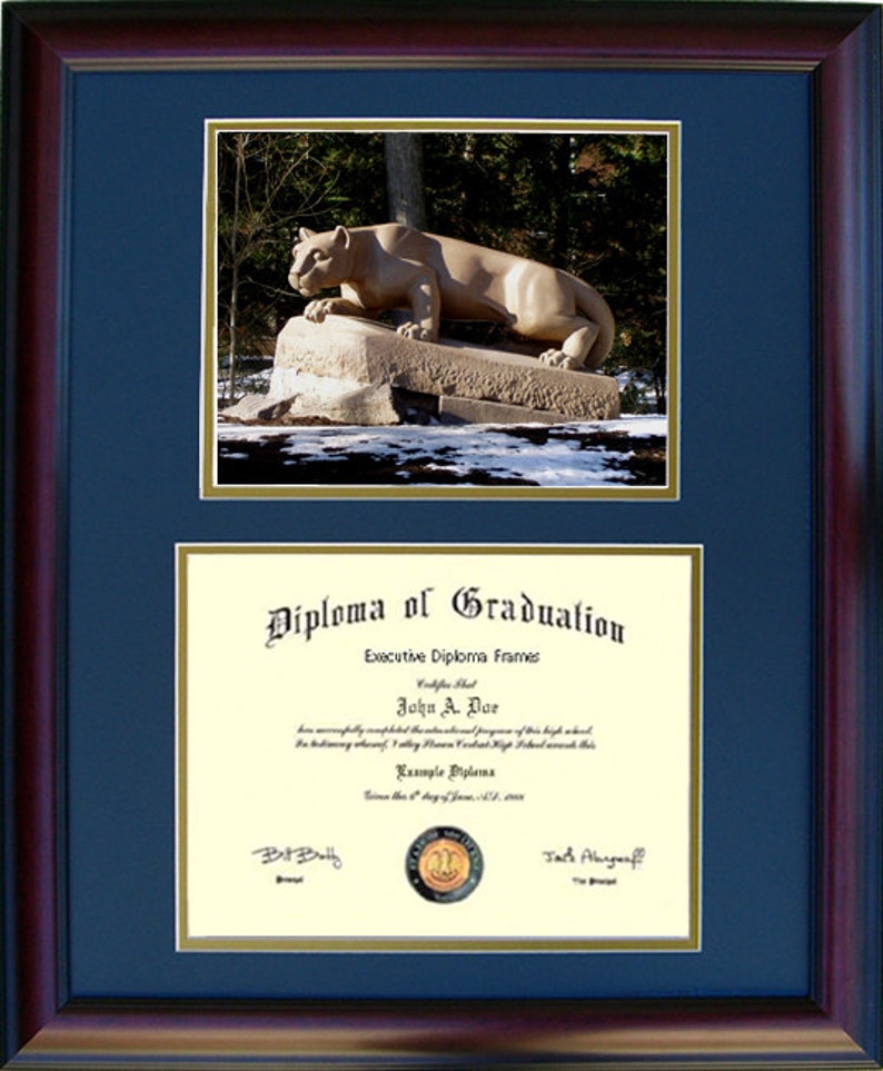 Penn State Diploma Frame Etsy