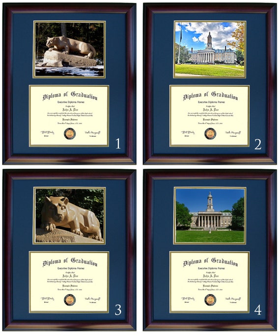 Penn State Diploma Frame, PSU Graduation Gift, Free Shipping