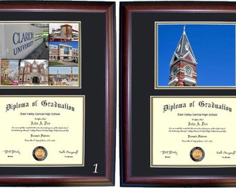 Clarion Diploma Frame, Graduation Gift, Free Shipping