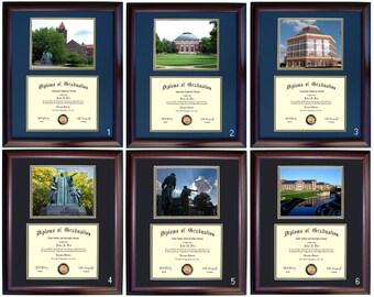 Illinois Diploma Frame, Illini Graduation Gift, Free Shipping