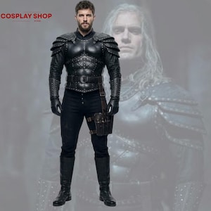 Geralt Of Rivia cosplay outfit with black leather armor