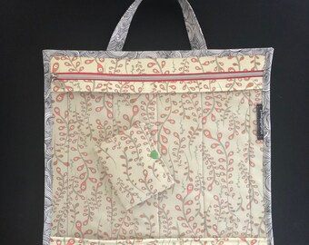 Knitting Crocheting Medium Zippered Project Bag Travel Bag Needle Point Embroidery Cross Stitch