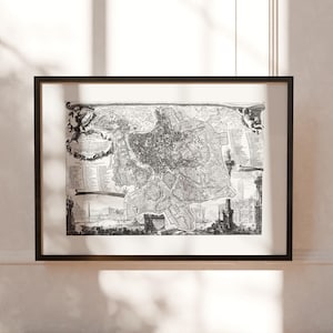 Nolli 1748 Rom-Karte (Druck): Hochauflösende Architekturreproduktion