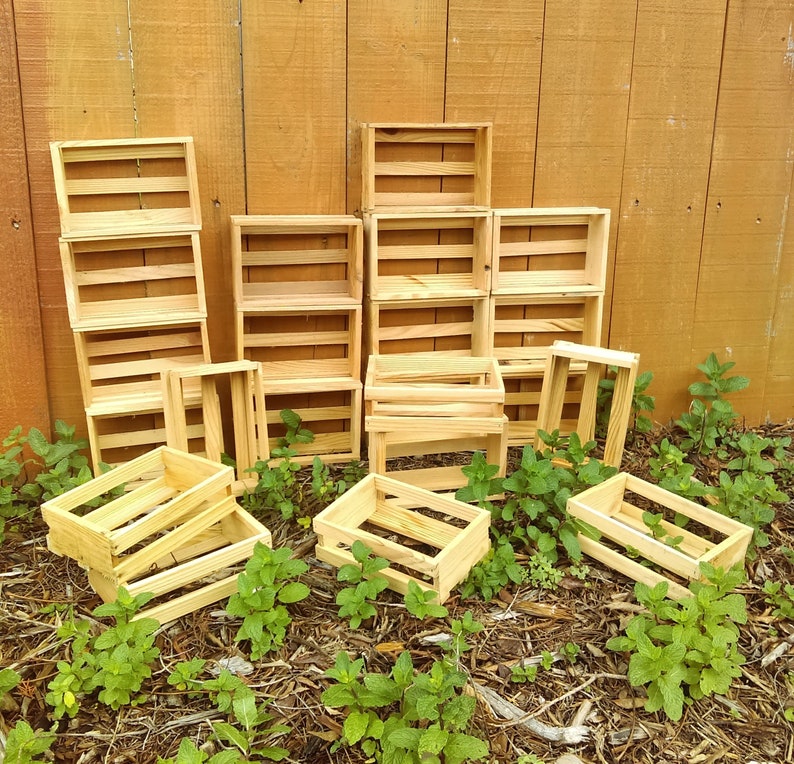 wedding crates set of 6