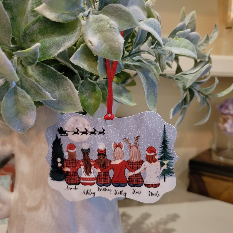 Custom 2024 Best Friend Ornament for Her Sisters Neighbor Gift Etsy