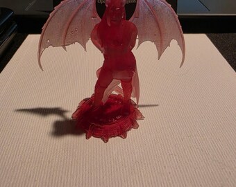 Succubus-Dämonenfigur: RPG-Spielfigur, Ausstellungsmodell, robuste Miniatur aus Kunstharz