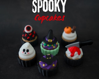 Spooky Cupcake Clicker – Halloween 3D Printed Fidget