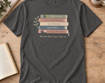 Camiseta Women Authors Comfort Colors, algodão tingido em peça.