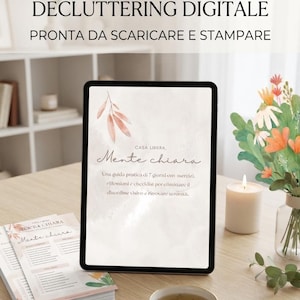 7-dagars digital utrensningsguide | Hem och sinne välbefinnandeplanerare, utskrivbar PDF, minimalistisk egenvård bild 1