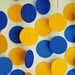 Blue & Gold Graduation Decor, Royal Blue, Golden Yellow Paper Garland, Graduation Party Decorations, Boy's Birthday Party, 10 ft. long