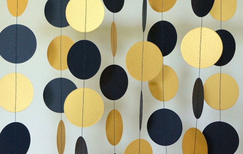 Navy And Gold Graduation Decoration Navy Blue Gold Graduation Etsy