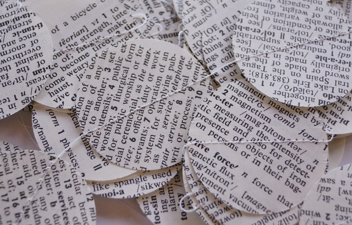 Book Pages Paper Garland dictionary or Book of Virtues Etsy