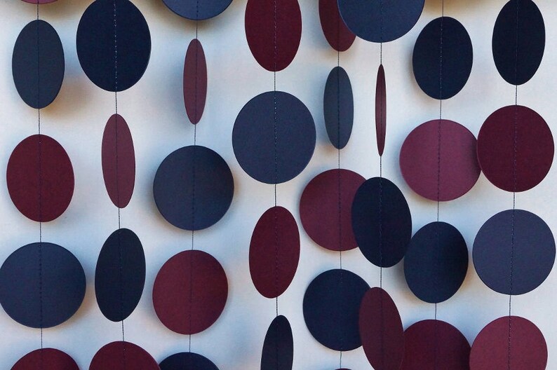 Burgundy Navy Graduation Decor Burgundy Grad Party Etsy