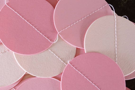 Pastel Pink Garland Pink Baby Shower Decoration Baby S Etsy