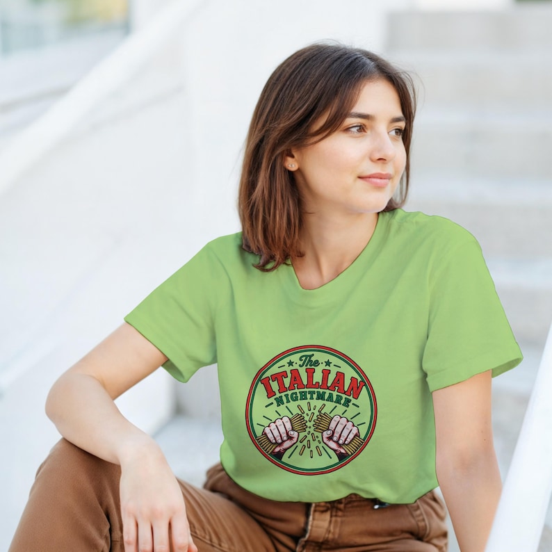 Italian Nightmare The Italian Nightmare T-shirt | Funny Spaghetti T-shirt | Italian Food ...