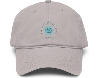 Cappellino da baseball ufficiale del campo estivo di cucina, con effetto lavato.