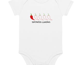 Body de bebé con estampado picante / Body infantil de jalapeño (algodón orgánico)