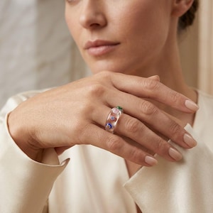 Handcrafted Glass Ring with Millefiori Details, Colorful Artisan Ring, Made in Morocco