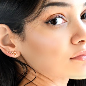Celestial Constellation earrings studs, tiny zodiac Gold studs, Cubic zirconia diamonds, dainty, bridesmaids gift, earrings, Christmas gift