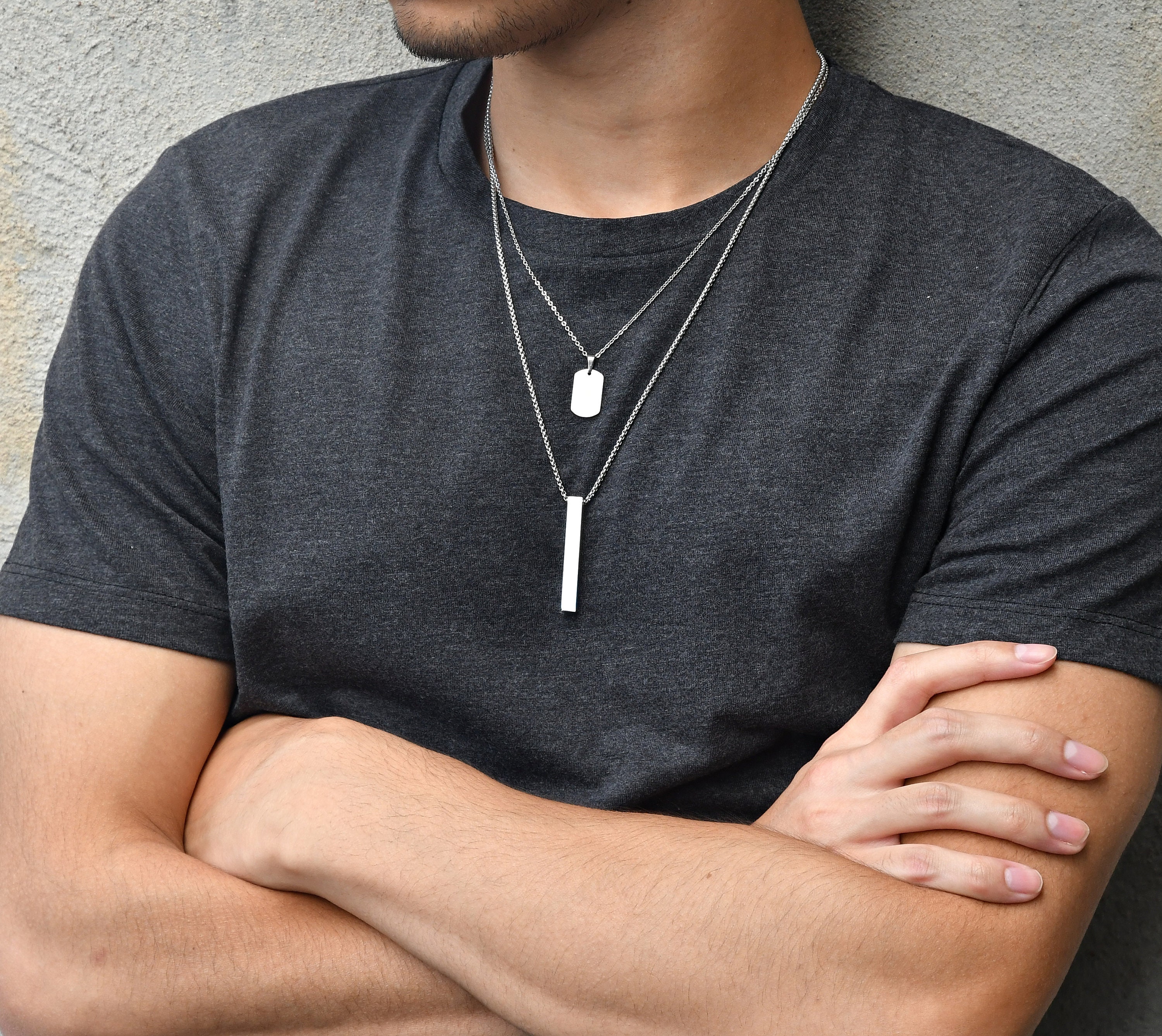 Cupimatch Collana Da Uomo Con Ciondolo A Forma Di Croce - Foto 2