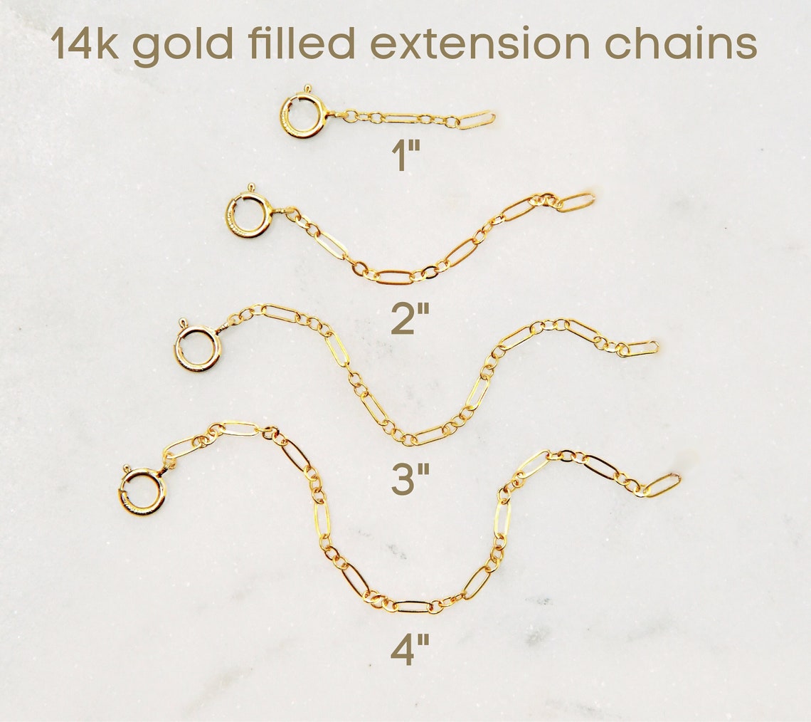 14k Gold Filled Extension Chain Extender Chain Add to Your Etsy