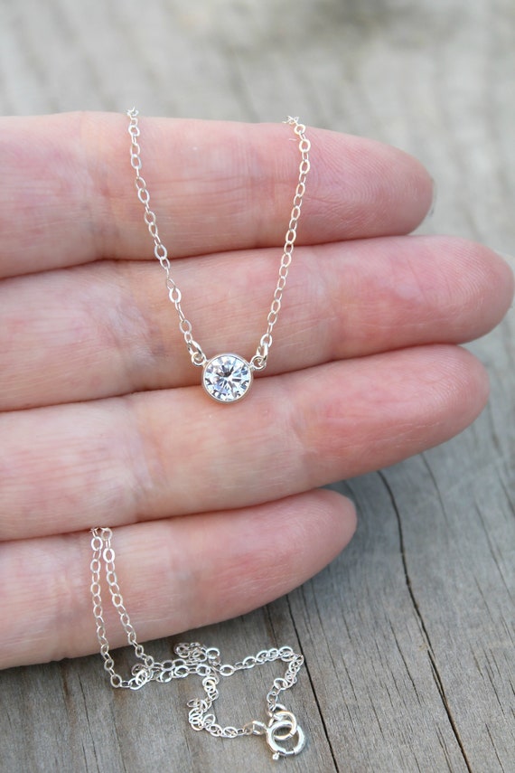 Tiffany Single Diamond Necklace Factory 