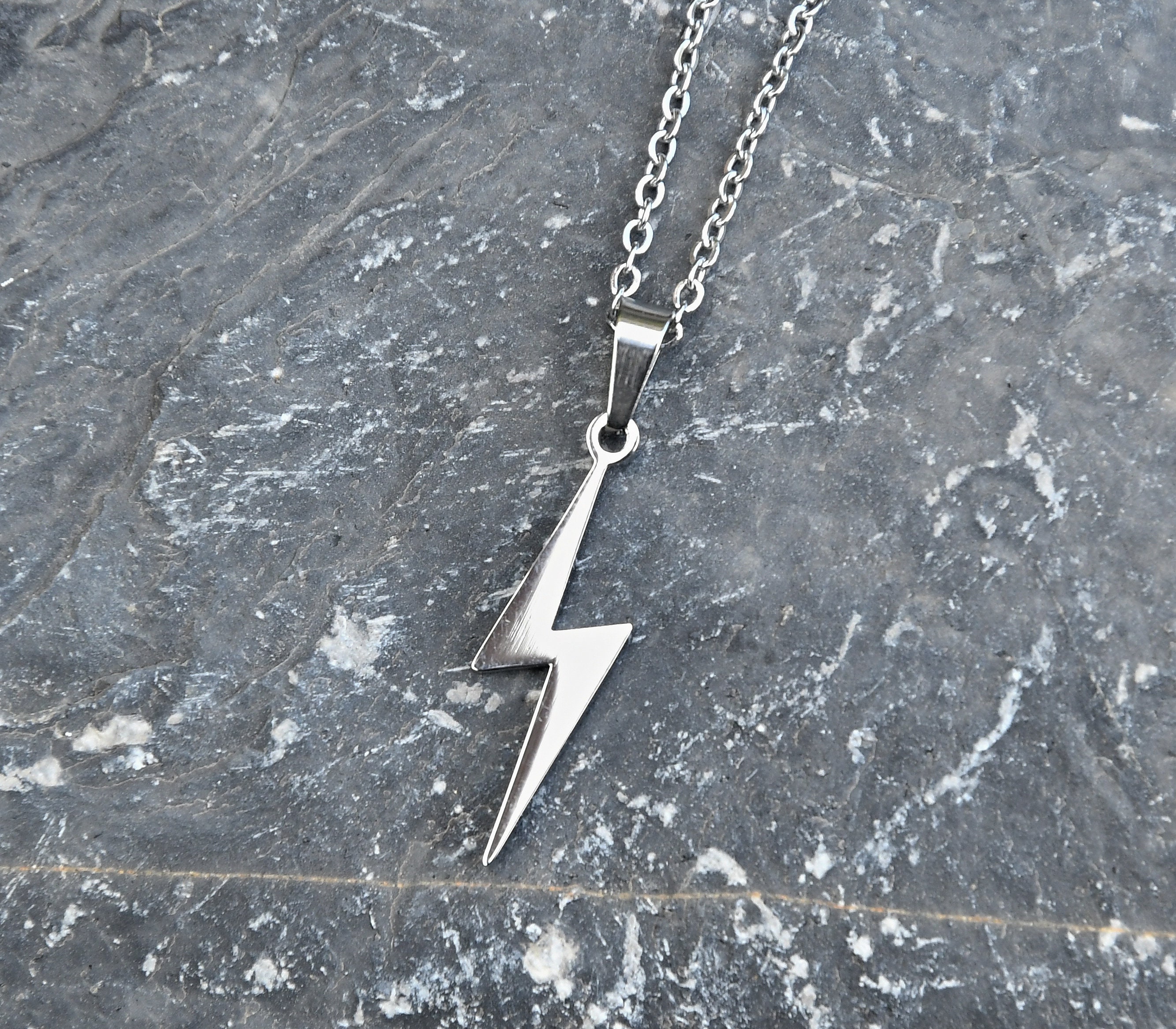 Collar Rayo De Acero Inoxidable Para Hombre Mujer 60cm 5cm | Meses Sin Interés