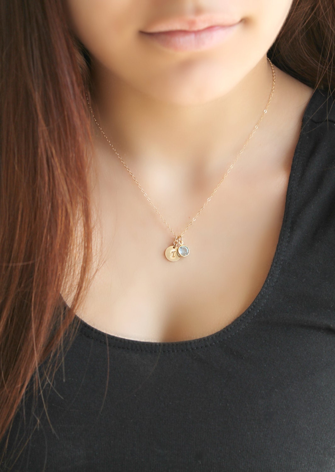 Child Necklace Little Girl Necklace Personalized 14k Gold Etsy