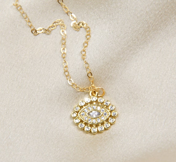 Angel shop eye necklace