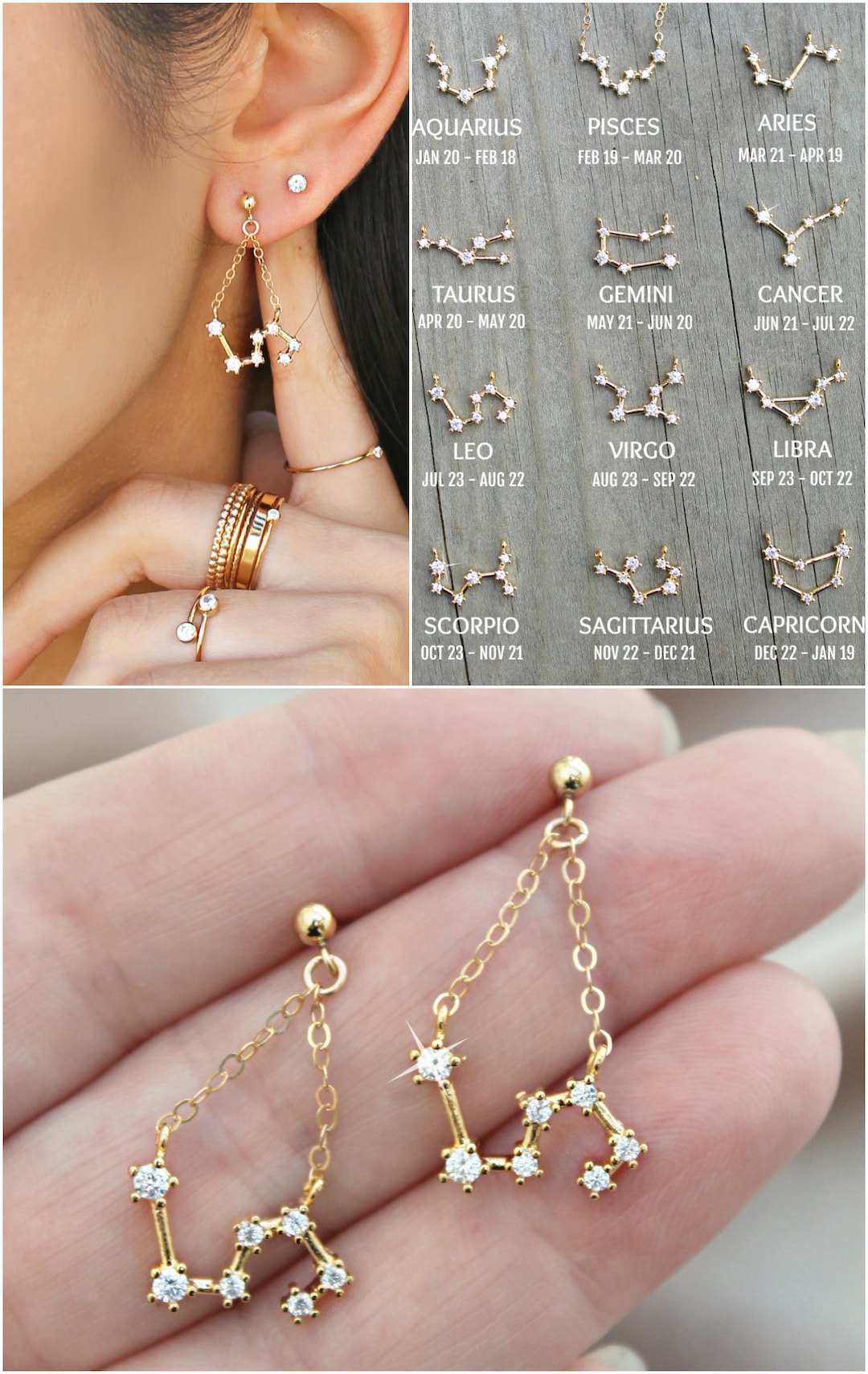 アクセサリー STAR JEWELRY ZODIAC PIERCED EARRING STAR JEWELRY ZODIAC PIERCED EARRING
