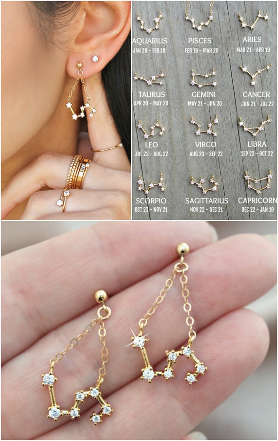 November 14K Gold-filled Earrings with Cubic Zirconia November 14K Gold-filled Earrings with Cubic Zirconia